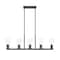 Z-Lite Titus 5 Light Linear Chandelier, 5in. W x 12in. H, Matte Black 826-5L-MB - alternate 7